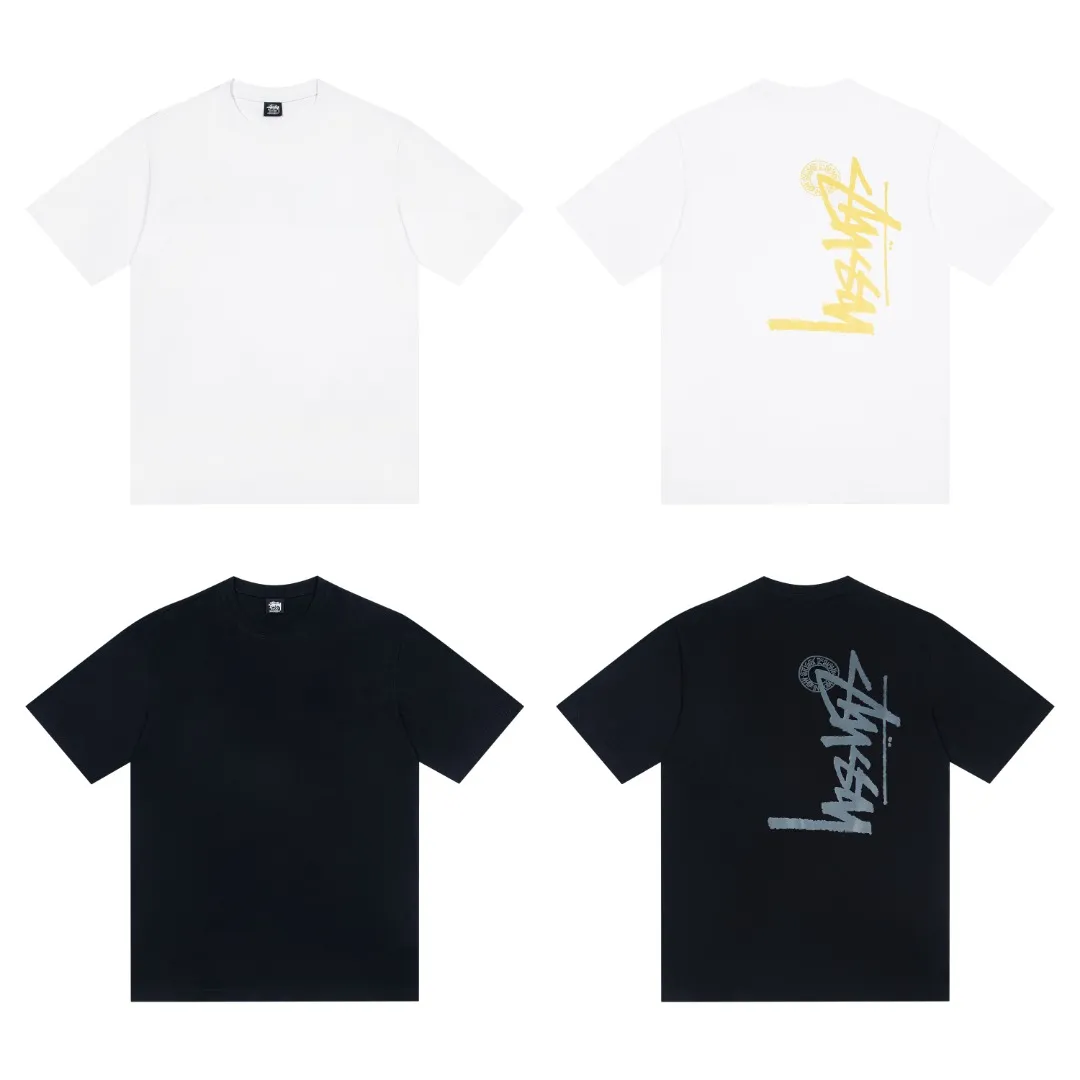 🔥 095# P55 （In Stock ） Stussy logo T Same Style ：Black White Size：S M L XL ： 260 ：